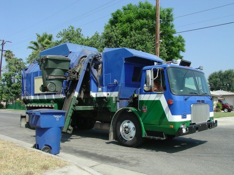 Eco-friendly clearance process showcasing recycling